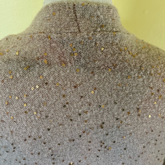 Express Your Women’s Sequin Embellished Beige Cardigan Size XS - Picture 10 of 11